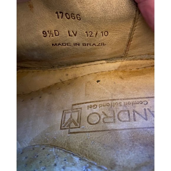 Sandro Moscoloni Dress Shoes Men Size 9.5D Brown Leather Split Toe Oxford Brazil - Picture 2 of 16